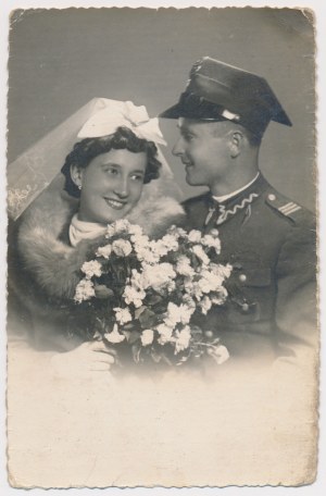 Photograph, Badge, 6th Armored Battalion along with a Pennant in the Colors of Armored Weapons