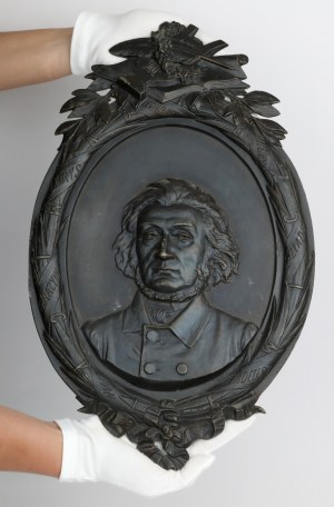 Medallion (46x29cm) Adam Mickiewicz - Torch - BEAUTIFUL