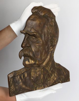 Poster (30x31cm) bust of Józef Piłsudski 1928 (Robak)