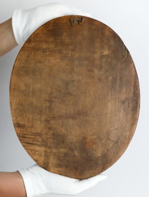 Wooden medallion (31x24cm) Marshal Józef Piłsudski