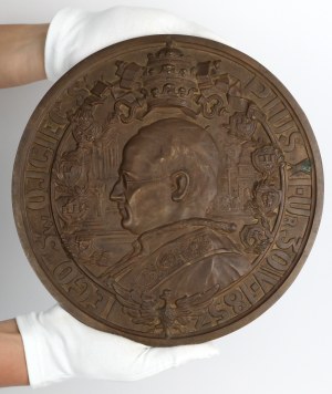 Medallion (26.5cm) Pope Pius XI 1929 - B.RZADKI