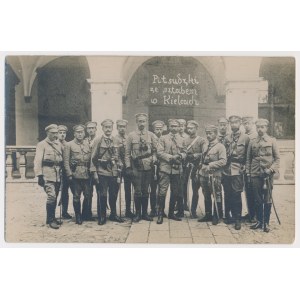 Fotografia, Józef Piłsudski ze sztabem w Kielcach