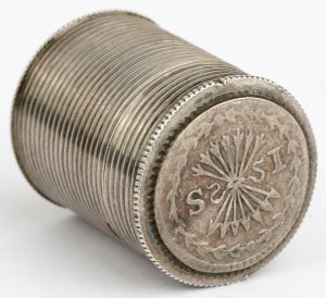 Pays-Bas, Coffret à monnaie en argent - Stuiver 1739 et 1791