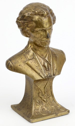 Brass bust of Ignacy Paderewski
