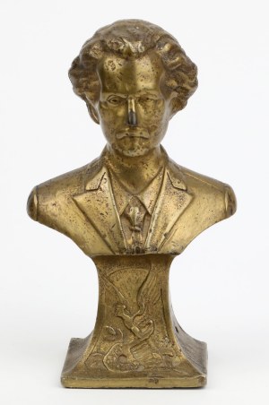 Brass bust of Ignacy Paderewski
