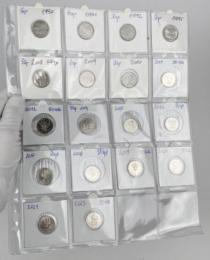 50 pennies 1990-2023 - set (18pcs)
