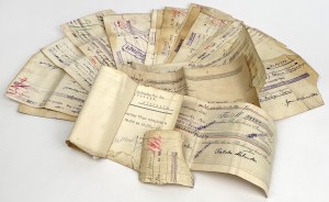 Un ensemble de billets à ordre, y compris des billets intéressants - de marque