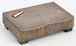 23 Grodno Lancers Regiment, boîte à cigarettes commémorative - pour le Lt. Col. cav. Antoni Witkowski