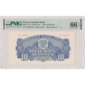 10 złotych 1944 ...owe - Ao