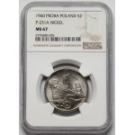 Próba NIKIEL 5 złotych 1960 Statek Waryński