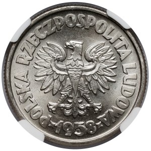 Próba NIKIEL 5 złotych 1958 - Statek Waryński