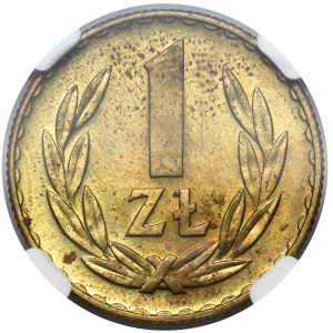 Próba MOSIĄDZ 1 złoty 1949 - BEZ napisu PRÓBA
