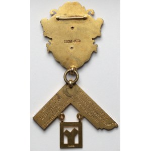Wolnomularstwo / Masoneria, Złota Odznaka - Eccles Lodge No.4422, 1966 r.