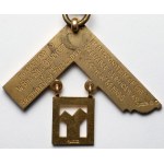 Wolnomularstwo / Masoneria, Złota Odznaka - Eccles Lodge No.4422, 1966 r.