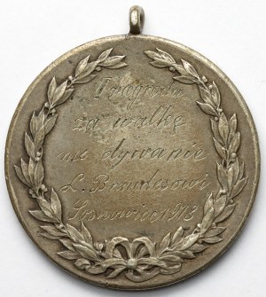 Médaille de prix, 1ère place pour le combat de tapis, Sosnowiec 1913