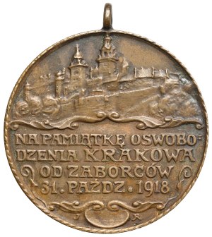 Medal, Oswobodzenie Krakowa 1918