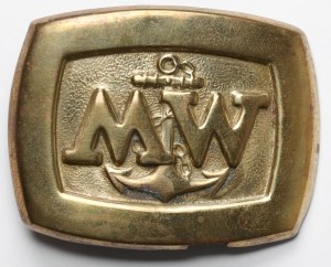 République populaire de Pologne, boucle de ceinture militaire, marine