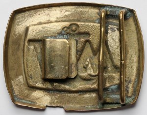 République populaire de Pologne, boucle de ceinture militaire, marine