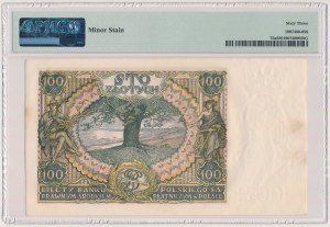 100 or 1934 Ser. C.T. - point entre les lettres de la série