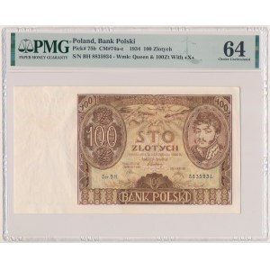 100 złotych 1934 +X+ w znaku wodnym
