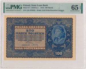 100 mkp 1919 August - IJ Serja G (Mił.27c)