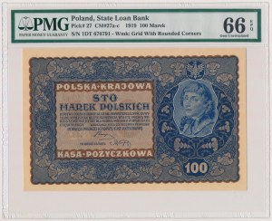 100 mkp 1919 Sierpień - ID Serja T (Mił.27c)