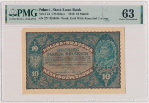 10 mkp 1919 August - II Serja M (Mił.25a)