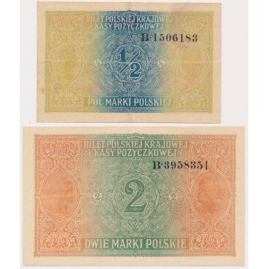 1/2 i 2 mkp 1919 Generał - zestaw (2szt)