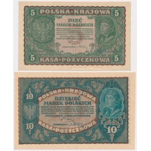 5 i 10 mkp 1919 Sierpień - zestaw (2szt)