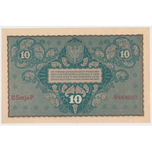 10 mkp 1919 Sierpień - II Serja P (Mił.25a)