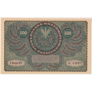 500 mkp 1919 Sierpień - I Serja BT (Mił.28a)