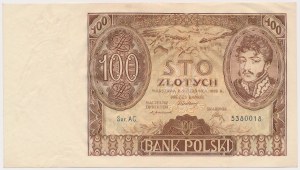 100 or 1932 +X+ en filigrane
