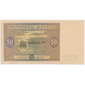 50 złotych 1946 - H - duża litera