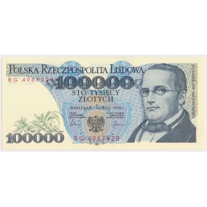 100.000 zł 1990 - BG