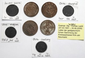 Chine, Pièces de bronze - set (4pcs)