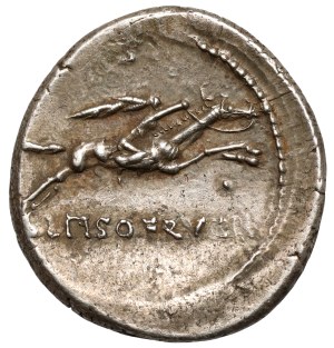 Republic, L. Calpurnius Piso Frugi (90 B.C.) Denarius