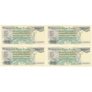 5.000 zł 1988 - CT - zestaw (4szt)