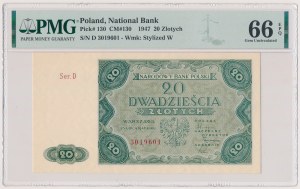 20 gold 1947 - D