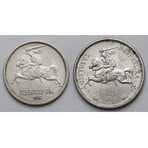 Litwa, 5 litai 1925-1936 - zestaw (2szt)