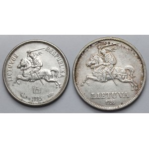 Litwa, 5-10 litu 1925-1936 - zestaw (2szt)
