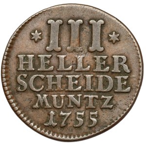 Hessen-Kassel, Wilhelm VIII, 3 halerze 1755