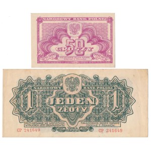50 gr i 1 zł 1944 ...owym EP - zestaw (2szt)