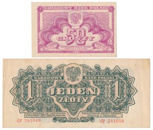 50 gr et 1 zł 1944 ...owym EP - set (2pcs)