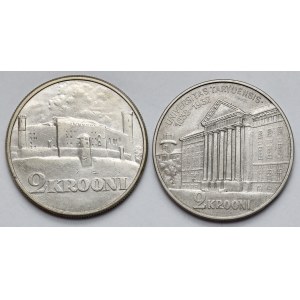 Estonia, 2 krooni 1930-1932 - zestaw (2szt)