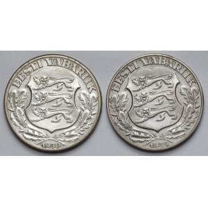 Estonia, 2 krooni 1930-1932 - zestaw (2szt)