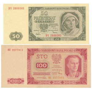 50 i 100 zł 1948 - zestaw (2szt)