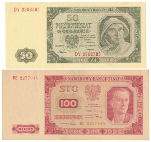 50 i 100 zł 1948 - zestaw (2szt)