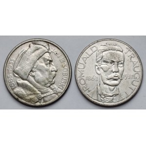 10 złotych 1933 Sobieski i Traugutt - zestaw (2szt)