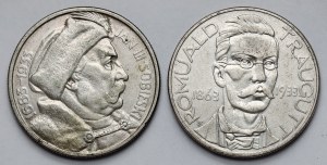 10 złotych 1933 Sobieski i Traugutt - zestaw (2szt)