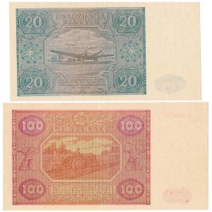 20 i 100 zł 1946 - zestaw (2szt)